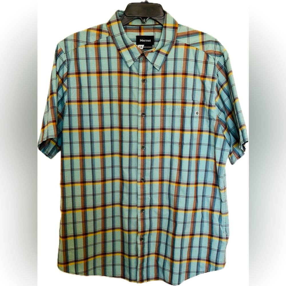MARMOT Short Sleeve button plaid Shirt-Men’s